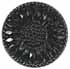 Faceted Black Glass Sunflower 