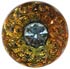 Iridescent Gold Rim with Rhinestone Center