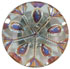 Clear Iridescent Glass with Snowflake Design