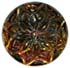 7/16" Iridescent Glass with Starflower Design