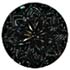 7/16" Black Glass with Starflower Design 