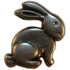 3/4" Silver Bunny