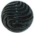 Double Paisley Black Glass