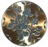 Gold with Grey Flower Detail