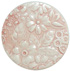 2 3/16" Art Stone Pink Flowers with shank back