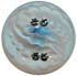 Matte Iridescent Glass with Paisley Pattern and Rhinestones