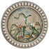 1 7/8" Frog Concert with Ivory Frame (remove before cleaning) 