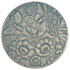 1 13/16" Light Blue flowers & Butterflies with shank back