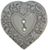 1 5/16" Lilac Art Stone Heart