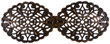 3 3/8 " Oval Bronze Filigree Clasp 