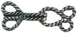 1 7/8" " Matte Silver Rope Clasp