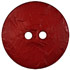1 13/16" Brick Red 2-Hole Concave Circle