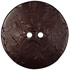 2 5/16" Black 2-Hole Concave Round