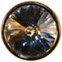 Faceted Austrian Crystal with Gold Bezel Setting