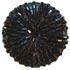 1" Black Beaded Button