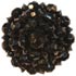 1 5/8" Black Faceted Beaded Button