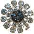 1 3/16" Crystal with Silver Setting