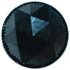 Jet Faceted Glass with Gunmetal Setting