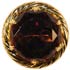 7/8" Amethyst Faceted Center Stone w/Gold Rim and Setting