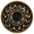 Gold and Black Setting with Austrian Crystals (Plastic setting)