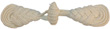 5 1/2" x 1 1/4" Ivory Frog