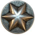 Antique Silver 6-Point Star