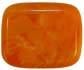 7/8" x 5/8" Orange Rectangle Button (23mm)