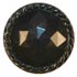 5/8" (16mm) Black Plastic Faux Glass Facet Dome Was $1.25 Now .50