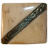 7/8" Square Bone with Brass Sash