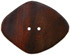 2 3/8" 1 7/8" Ebony Oval/Diamond 2-Hole Button