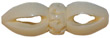1 1/4" Open Carved Bone Toggle
