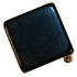 Black Cube with Silver Shank