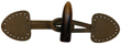 6" Olive Suede w/Faux Horn Toggle (150mm)