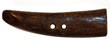 2" Dark Antler Tip 2-Hole