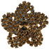 Gold Flower Setting w/Clear Crystals