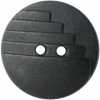Black 2-Hole Button w/ Step Detail