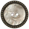 Bronze Rim w/Tan 2-Hole Center