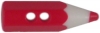 3/4" Red Crayon 2-Hole (20mm)