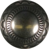 Nickel Silver Scallop Stamp Concho Button 1 1/2"