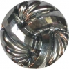 Gunmetal Woven Glass Button 1"