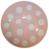 Pink Dome Button w/White Dots 11/16"