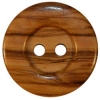 Natural Wood Grain w/Wide Rim Button 1 3/8"