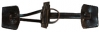 Dark Brown Leather Adjustable Toggle (3-6") (50mm-150mm)