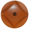 Cognac Corozzo with Diamond Design & Bronze Pin Shank