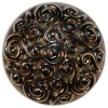 Silver Dome Button w/ Swirl Pattern