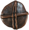 Dark Copper Free Form Button