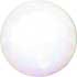White Faceted Glass Button 11/16"