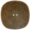 1 3/4" 2-Hole Square Button w/ Rounded Edges Antique Brass (45mm)