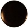 Shiny Black Flat Top Button w/ Shank Back
