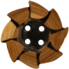 3/4" Wood and Horn Button w/swirl (20mm)